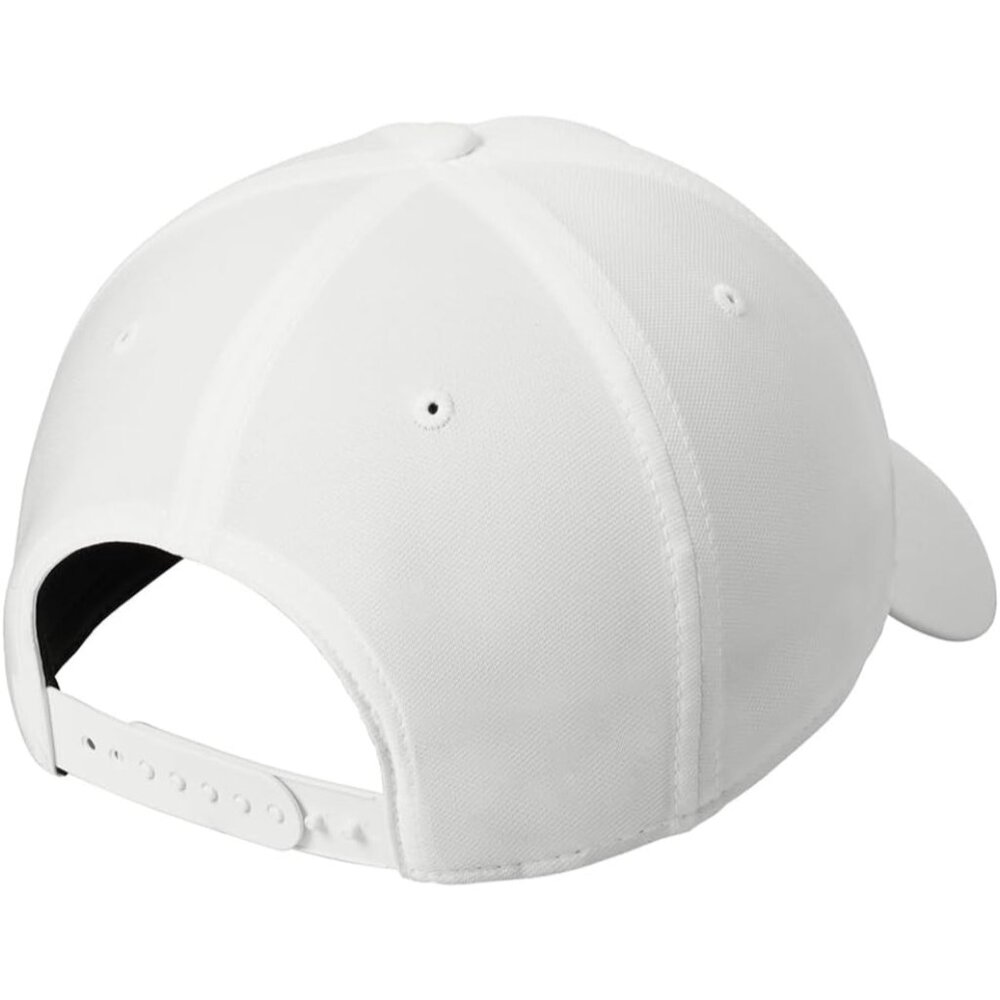 Golf Cap White Polyester Adjustable Moisture Wicking Low Profile Hat - Picture 2 of 2
